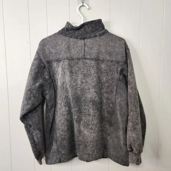 Vintage 90s Carcross Yukon Zip Sweatshirt Jacket 1990s Grunge Preppy Ski bear - Picture 2 of 11